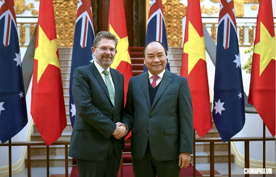 Thủ tướng Nguyễn Xuân Phúc tiếp Chủ tịch Thượng viện Australia