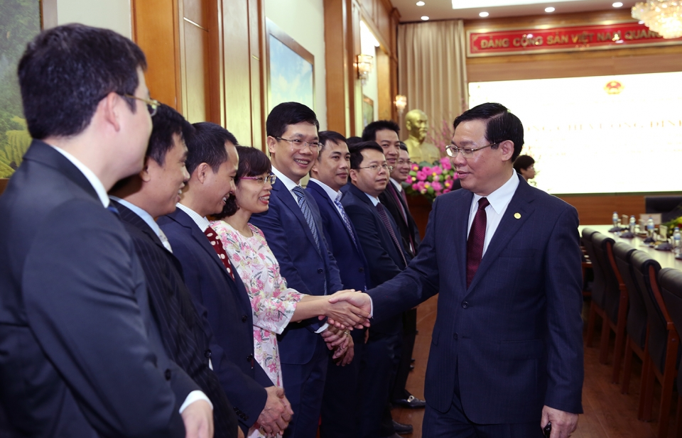 Phó Thủ tướng Vương Đình Huệ thăm, làm việc với Uỷ ban Quản lý vốn Nhà nước tại DN