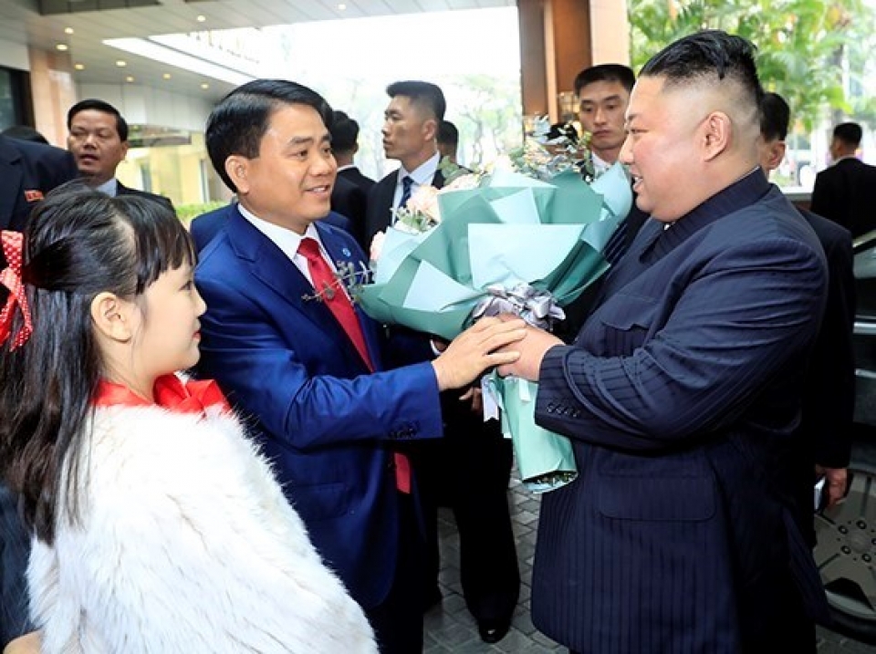chu tich trieu tien kim jong un da toi ha noi