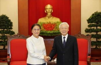 Leader Nguyen Phu Trong hosts Lao top legislator