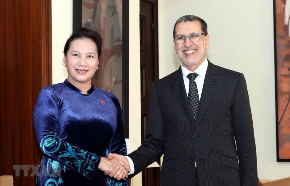 Chủ tịch Quốc hội Nguyễn Thị Kim Ngân hội kiến Thủ tướng Morocco