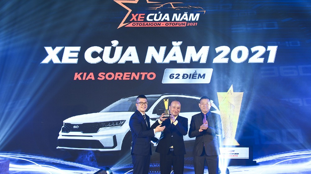 Danh hiệu Xe của năm 2021 thuộc về Kia Sorento. (Ảnh: PV)