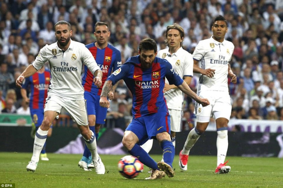 real madrid 2 3 barcelona cu dup cua messi