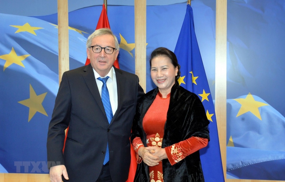 na chairwoman ec president discuss eu vietnam fta