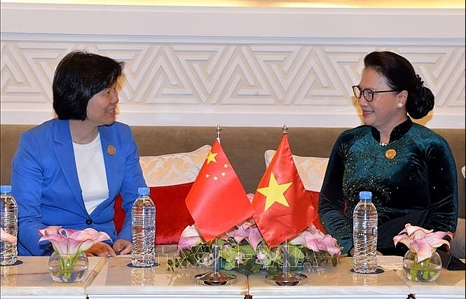 Chủ tịch Quốc hội Nguyễn Thị Kim Ngân tiếp Phó Ủy viên trưởng Nhân đại Trung Quốc