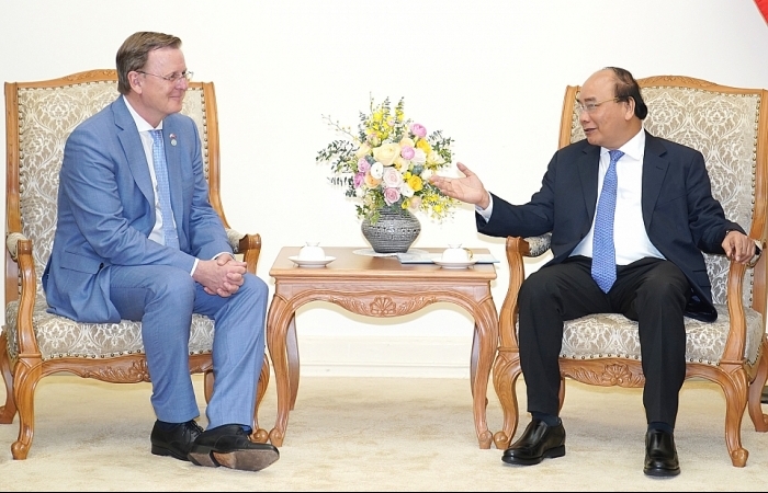 Thủ tướng Nguyễn Xuân Phúc tiếp Thủ hiến bang Thuringen (Đức)