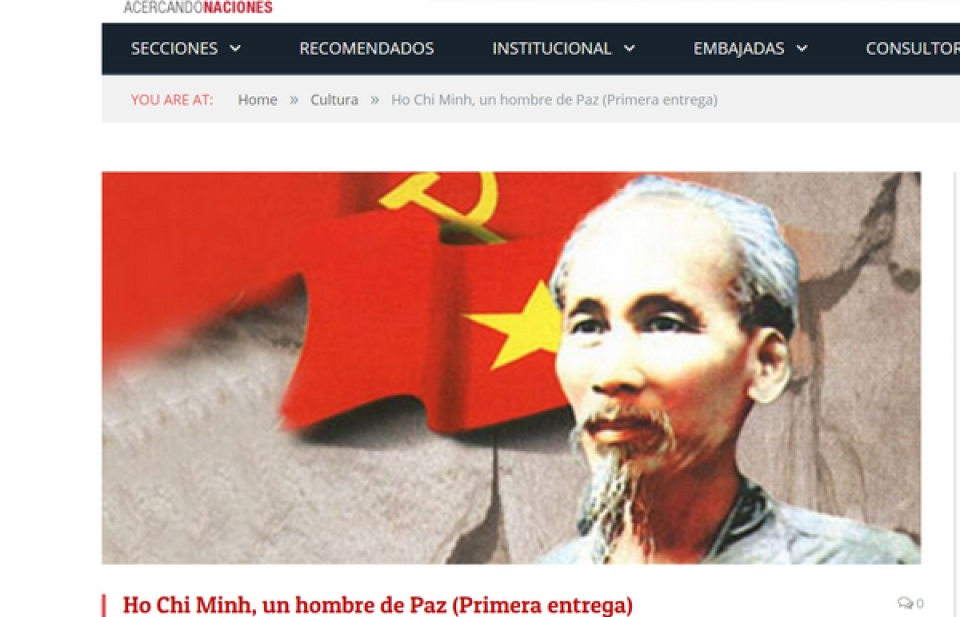 Truyền thông Argentina ca ngợi Chủ tịch Hồ Chí Minh vĩ đại