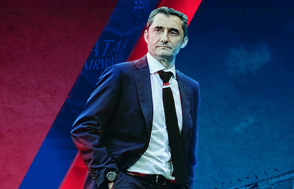 HLV Ernesto Valverde chính thức dẫn dắt Barcelona