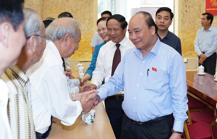 Thủ tướng Nguyễn Xuân Phúc tiếp xúc cử tri tại Kiến Thuỵ, Hải Phòng