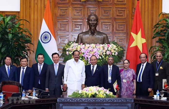 Thủ tướng Nguyễn Xuân Phúc hội kiến Phó Tổng thống, Chủ tịch Thượng viện Ấn Độ