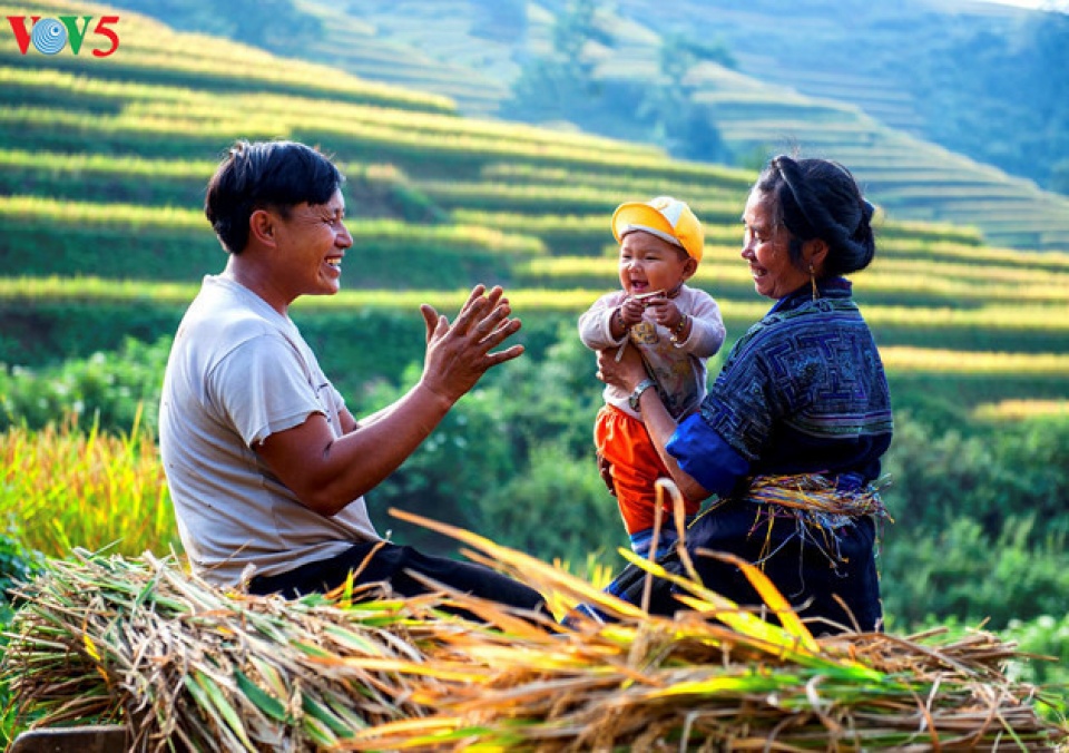 happiness felt in families in vietnam