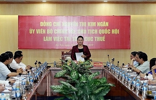 Chủ tịch Quốc hội Nguyễn Thị Kim Ngân làm việc với Tổng cục Thuế, Bộ Tài chính