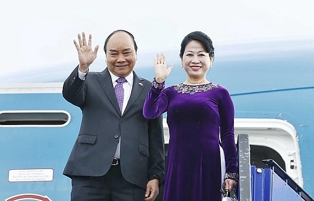 thu tuong nguyen xuan phuc len duong tham du hoi nghi cap cao asean 34