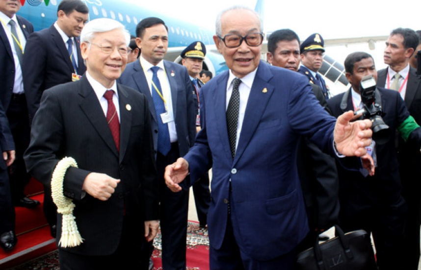 Lễ đón chính thức Tổng Bí thư Nguyễn Phú Trọng tại Campuchia