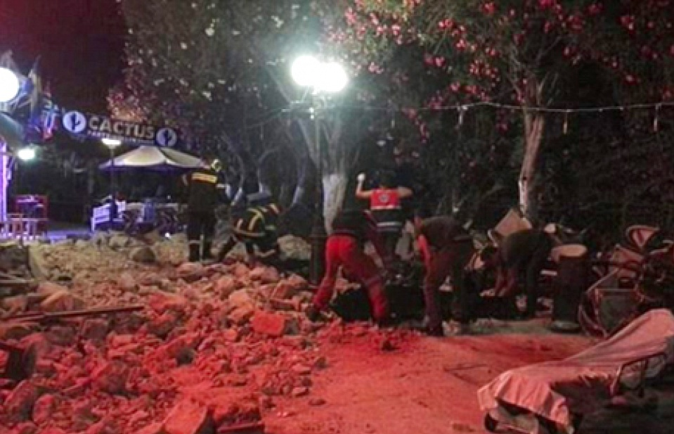 Động đất làm 2 người chết tại Hy Lạp và Thổ Nhĩ Kỳ