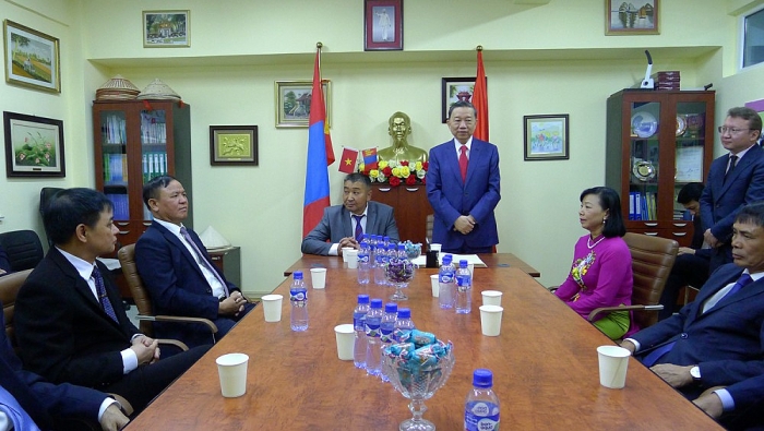 Đại tướng, Bộ trưởng Tô Lâm thăm trường Hồ Chí Minh ở Ulan Bator