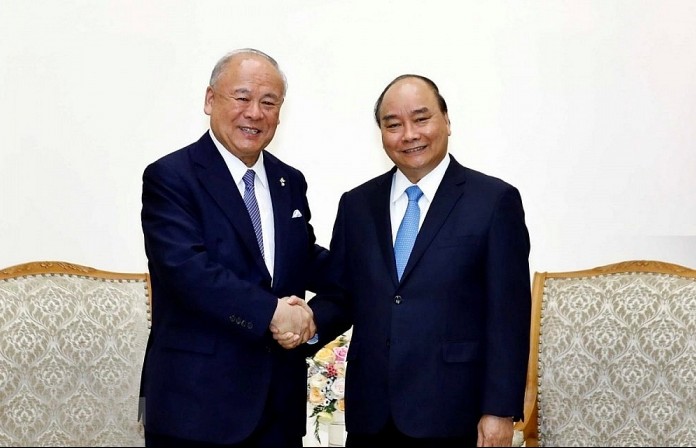 Thủ tướng Nguyễn Xuân Phúc tiếp Cố vấn Đặc biệt Liên minh Nghị sỹ Hữu nghị Nhật-Việt