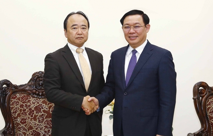 Phó Thủ tướng Vương Đình Huệ tiếp Chủ tịch Công ty dịch vụ tài chính AEON