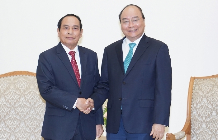 Thủ tướng Nguyễn Xuân Phúc tiếp Phó Thủ tướng Lào Bounthong Chithmany