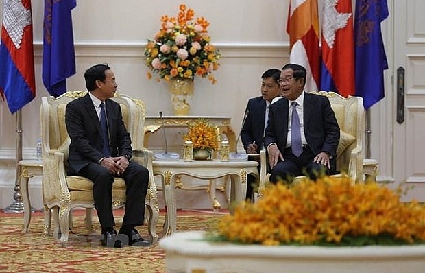 Đoàn đại biểu cấp cao Văn phòng Trung ương Đảng thăm và làm việc tại Campuchia