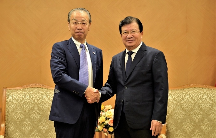 Phó Thủ tướng Trịnh Đình Dũng tiếp Chủ tịch Công ty JX NOEX (Nhật Bản)