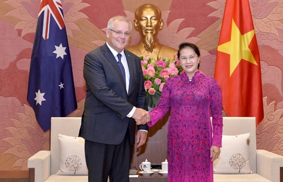 Chủ tịch Quốc hội Nguyễn Thị Kim Ngân hội kiến Thủ tướng Australia