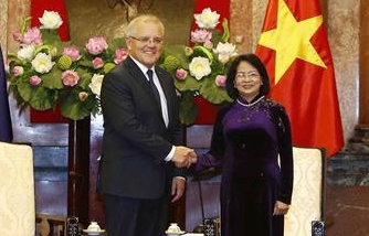 Phó Chủ tịch nước Đặng Thị Ngọc Thịnh hội kiến Thủ tướng Australia