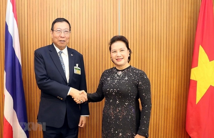 Chủ tịch Quốc hội Nguyễn Thị Kim Ngân hội kiến Chủ tịch Thượng viện Thái Lan