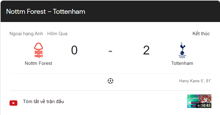 Link xem trực tiếp Tottenham vs Nottingham Forest (22h30 ngày 28/8) vòng 4 Ngoại hạng Anh