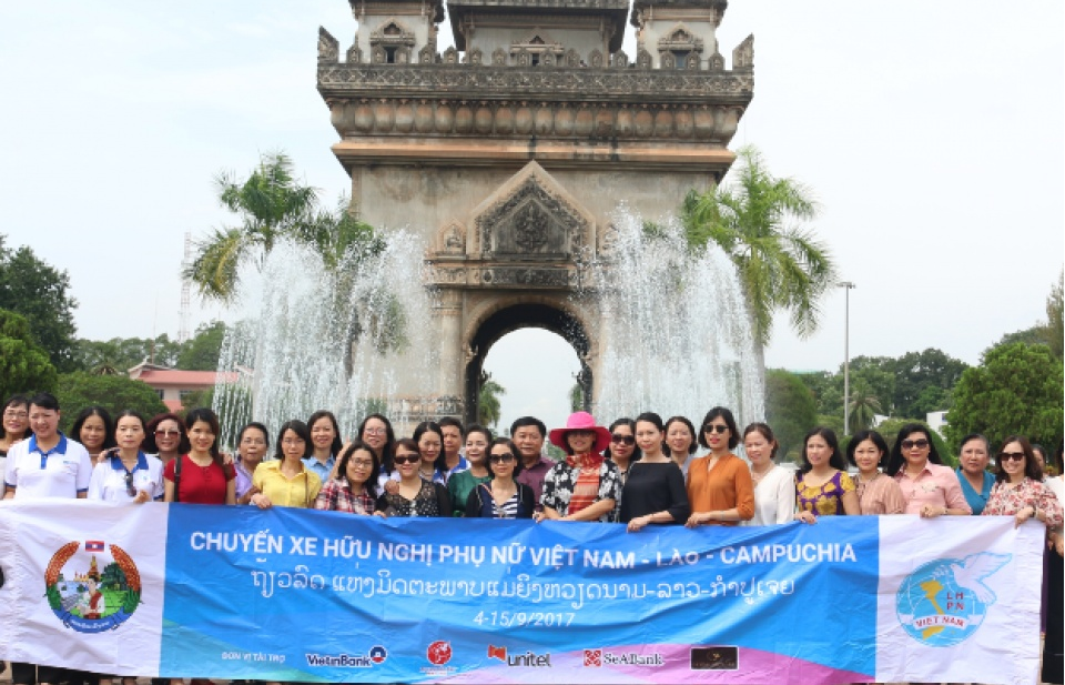Chuyến đi kết nối tình hữu nghị phụ nữ ba nước Việt Nam - Lào - Campuchia