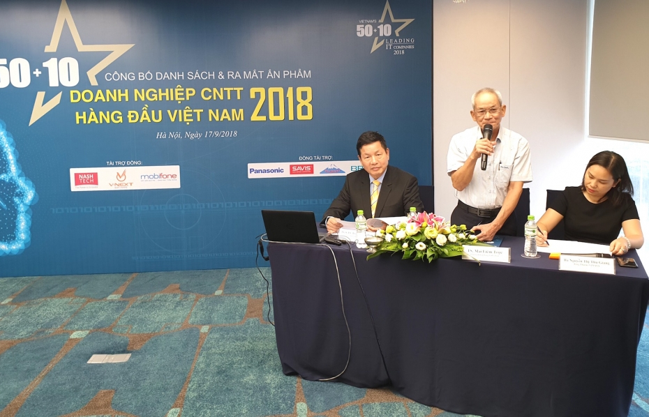 Công bố 50 doanh nghiệp CNTT hàng đầu Việt Nam năm 2018