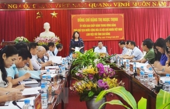 Phó Chủ tịch nước đến thăm và làm việc tại tỉnh Cao Bằng