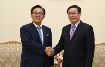 Phó Thủ tướng Vương Đình Huệ tiếp Thống đốc tỉnh Aichi (Nhật Bản)