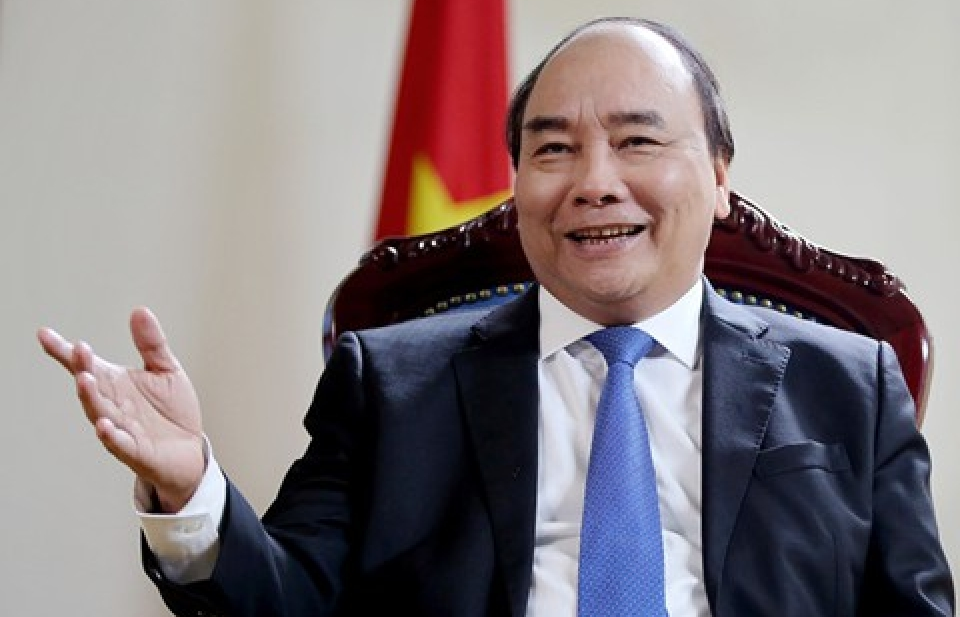 Thủ tướng Chính phủ Nguyễn Xuân Phúc trả lời phỏng vấn báo chí Nhật Bản