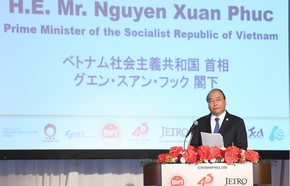 Thủ tướng Nguyễn Xuân Phúc chủ trì Hội nghị Xúc tiến đầu tư Việt Nam - Nhật Bản