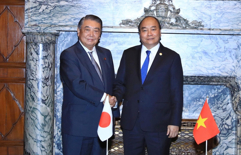 Thủ tướng Nguyễn Xuân Phúc hội kiến Chủ tịch Hạ viện và Thượng viện Nhật Bản