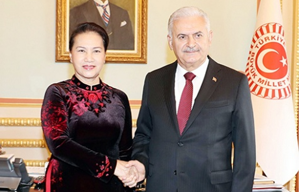 Chủ tịch Quốc hội Nguyễn Thị Kim Ngân hội đàm với Chủ tịch Quốc hội Thổ Nhĩ Kỳ