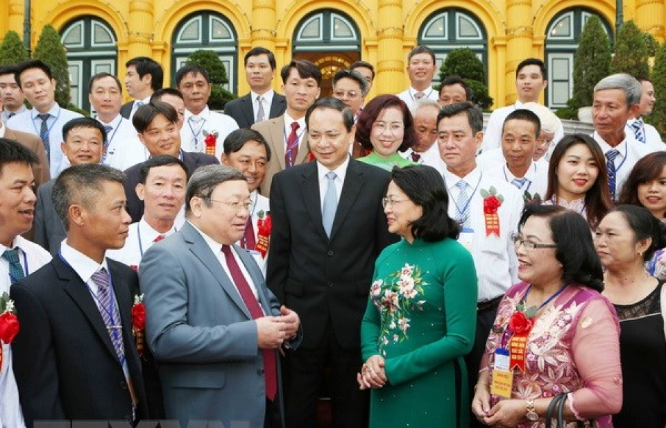 Quyền Chủ tịch nước gặp mặt đại biểu Nông dân Việt Nam xuất sắc