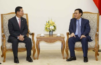 Phó Thủ tướng Vương Đình Huệ tiếp Chủ tịch, Tổng Giám đốc Công ty thẻ Shinhan