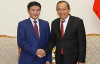 Phó Thủ tướng Thường trực tiếp Bộ trưởng Tư pháp và Nội vụ Mông Cổ