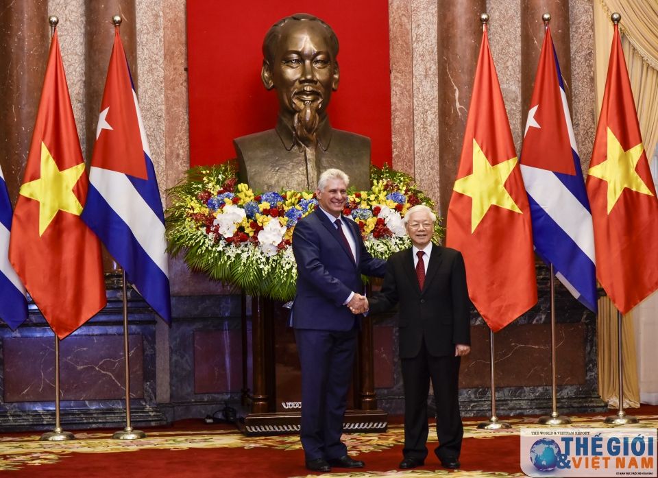 Tổng Bí thư, Chủ tịch nước Nguyễn Phú Trọng gửi điện mừng Chủ tịch Cuba