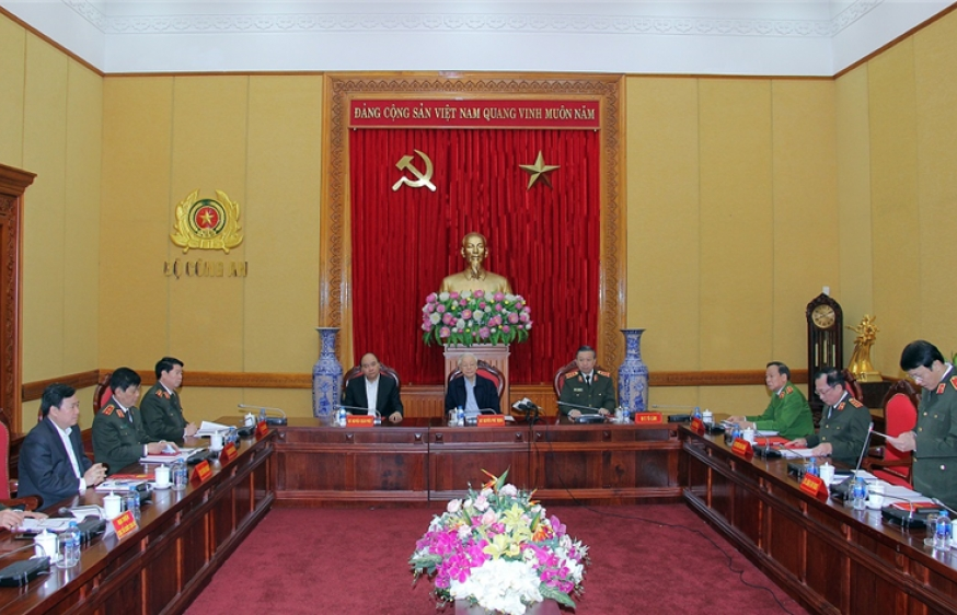Lãnh đạo Đảng, Nhà nước dự Hội nghị Thường vụ Đảng ủy Công an Trung ương