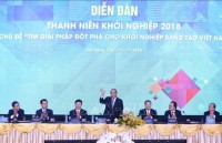 Thủ tướng Nguyễn Xuân Phúc dự Diễn đàn Thanh niên khởi nghiệp 2018
