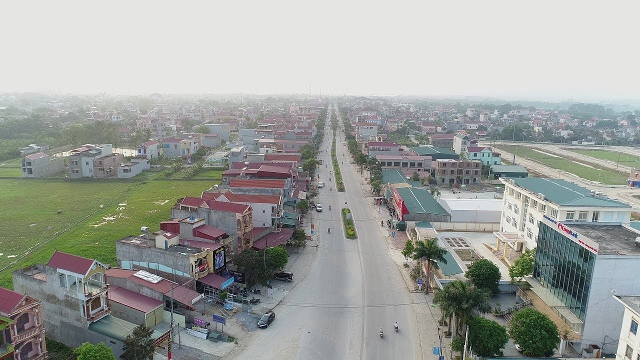Một góc thị trấn Quán Lào. huyện Yên Định.