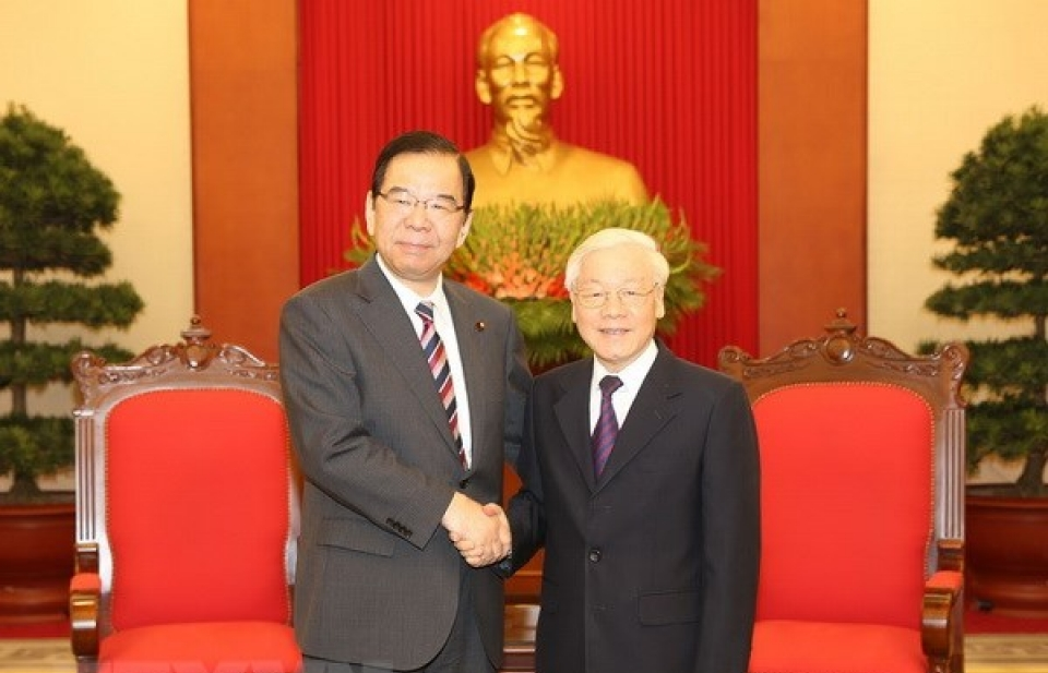 Tổng Bí thư, Chủ tịch nước tiếp Đoàn đại biểu Đảng Cộng sản Nhật Bản