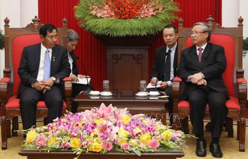 Việt Nam - Myanmar chia sẻ kinh nghiệm xây dựng đảng, đào tạo cán bộ