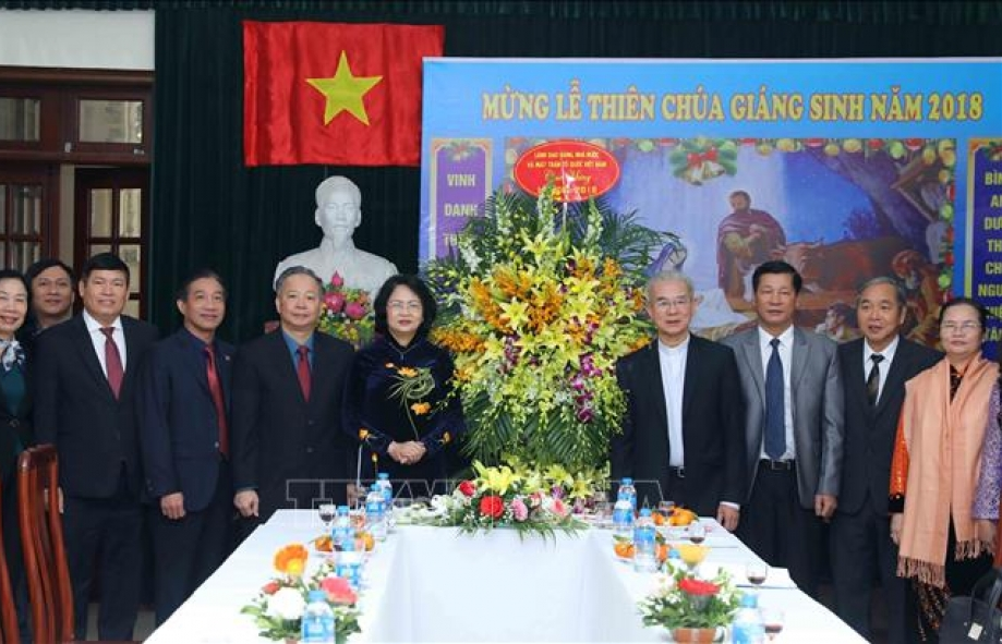 Phó Chủ tịch nước thăm Ủy ban Đoàn kết Công giáo Việt Nam