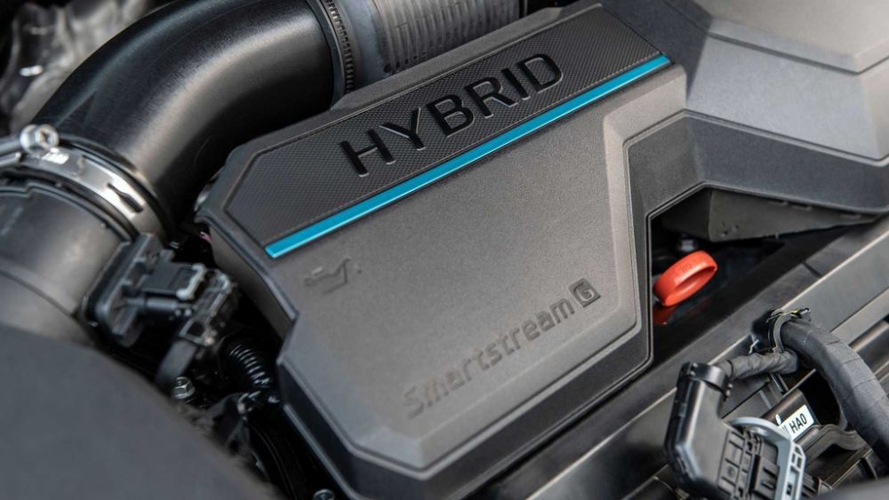 Santa Fe 2021 là mẫu SUV đầu tiên của Hyundai sử dụng hệ thống truyền động hybrid.