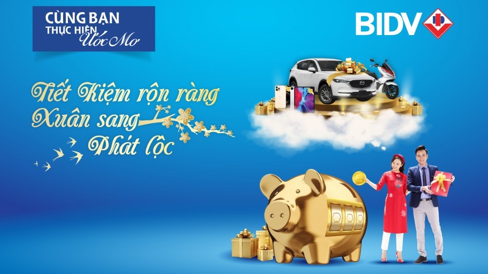Cơ hội trúng ô tô Mazda CX5 và hơn 82.000 giải thưởng khi gửi tiết kiệm tại BIDV