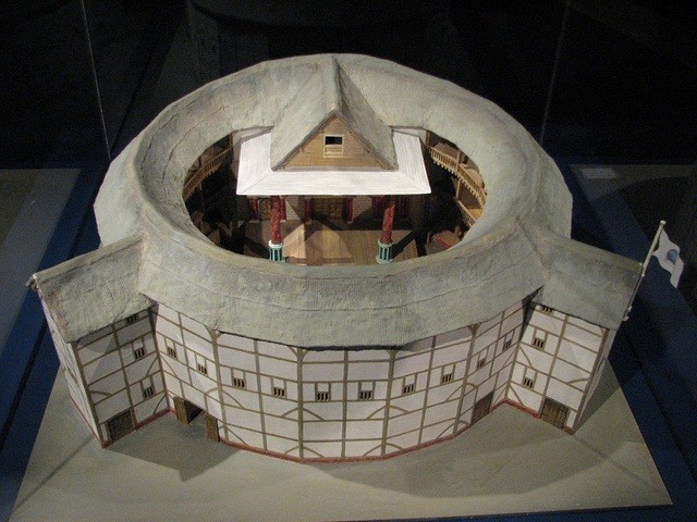 Một mô hình của nhà hát Globe ngày nay.